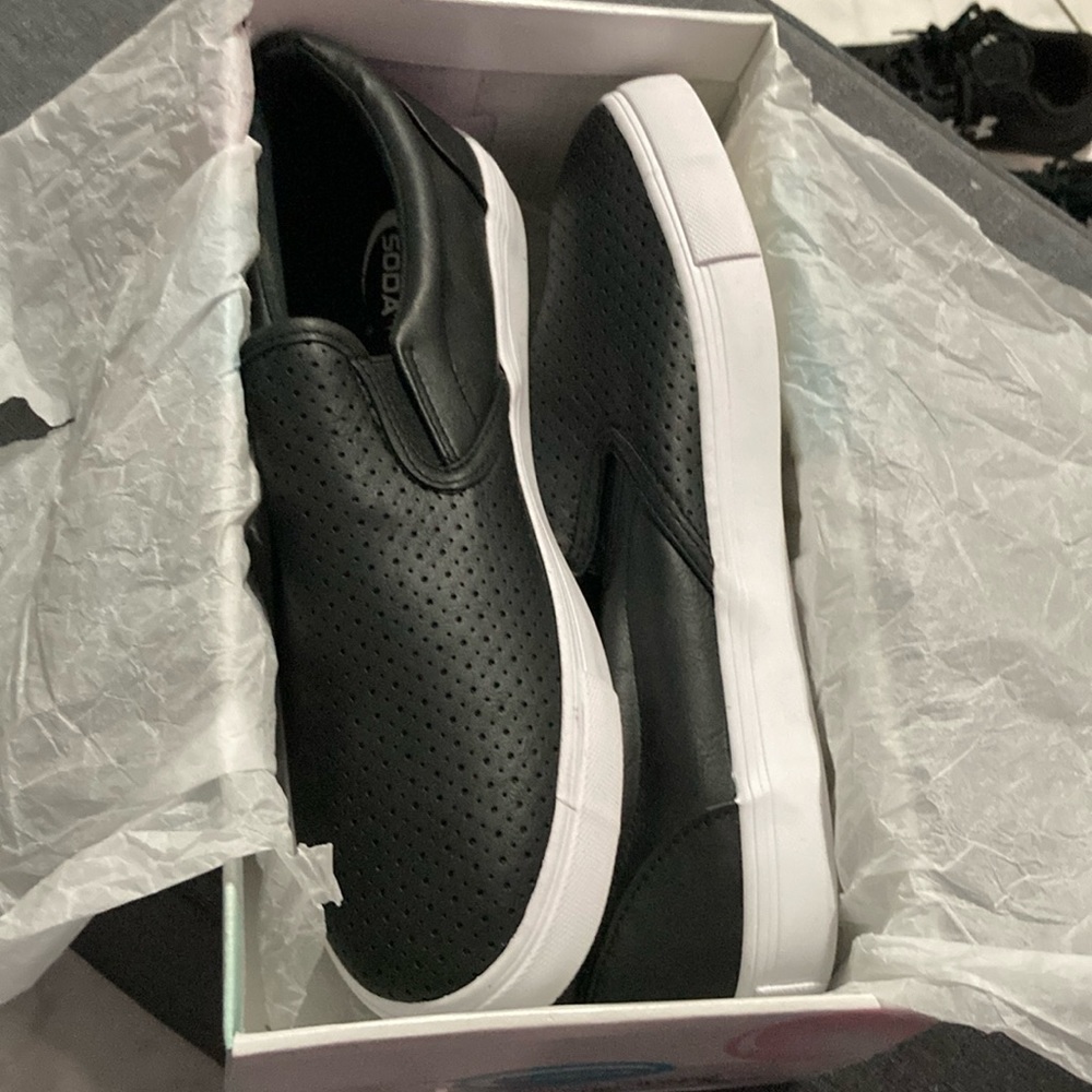 BRAND NEW Soda slip on sneakers